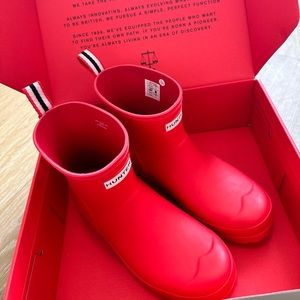 Hunter Original Play Short Rain Boot (Red)